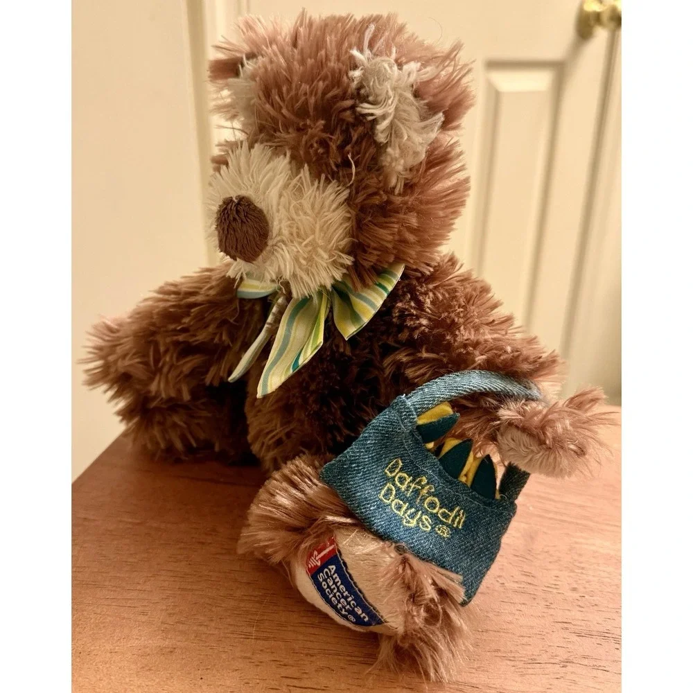Boyds Daffodil Days Carrie N. Hope soft plush‎ Bear American Cancer Society